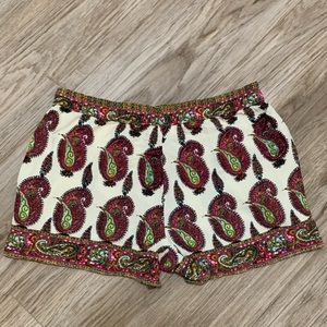 Ett:wa anthropologie Paisley Viscose Boho Shorts S